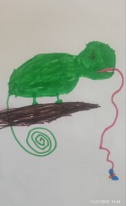 نیلا ۶ ساله از اصفهان. نقاشی آقای پی.